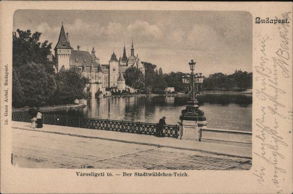 Varosligeti Der Stadtwaldchen-Teich Pond Budapest Hungary