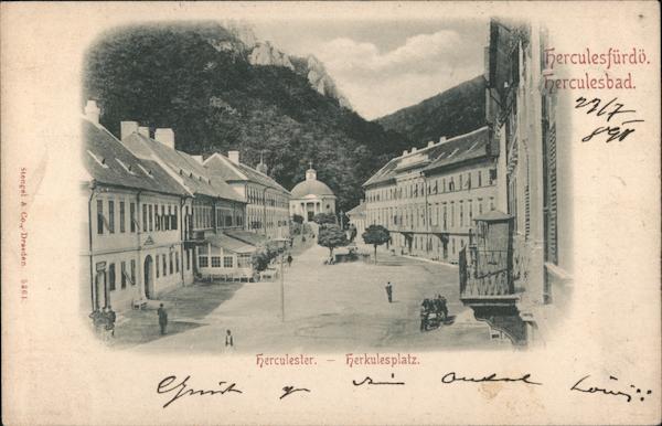Street Scene - Baths of Hercules Băile Herculane Romania
