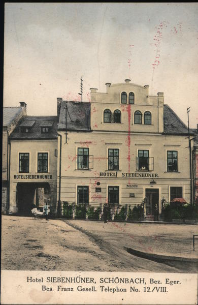Hotel Siebenhüner, Schönbach Luby Czech Republic