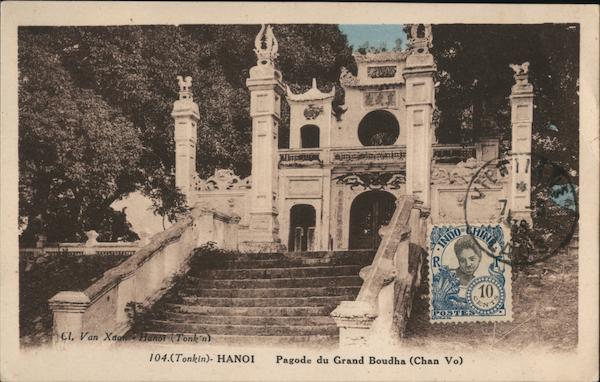 104. (Tonkin). HANOI Pagoda du Grand Bouda (Chan Vo) Vietnam