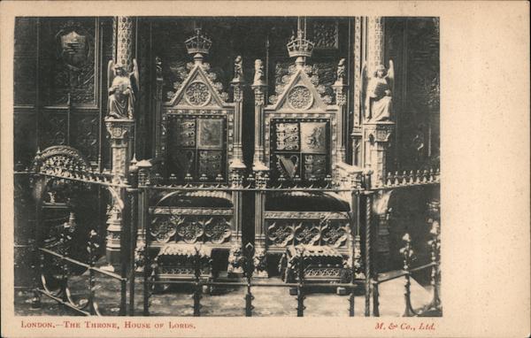 The Throne, House of Lords London England