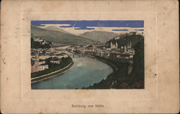 Mülln Neighborhood, Salzach River Salzburg Austria
