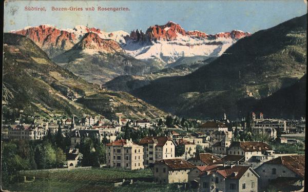 Bozen-Gries and Rosengarten South Tyrol Italy