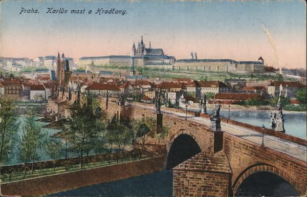 Praha. Karlův most a Hradčany Prague Czech Republic