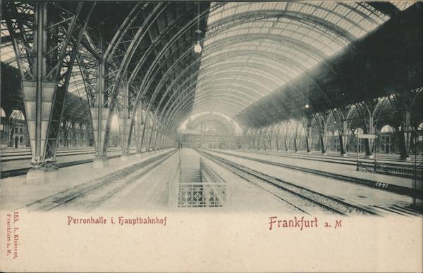 perronhalle i. hauptbahnhof Frankfurt Germany