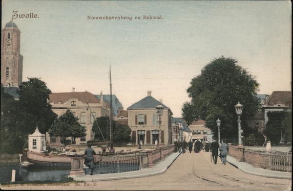 Nieuwehavenbrug en Eekwal Zwolle Netherlands