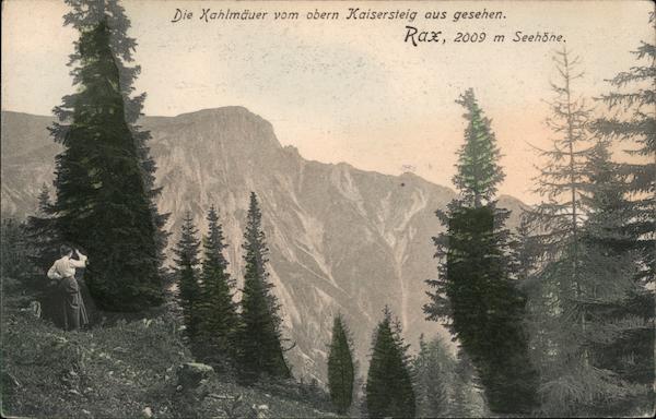 Die Xahlmauer von obern Kaisersteig aus gesehen Weichselboden Austria