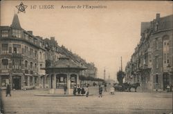 147 LIEGE Avenue de l'Exposition Postcard