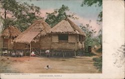 Native Homes - Nipi Huts Postcard