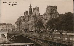 L'Hotel-de-Ville Paris, France Postcard Postcard Postcard