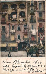 Case Vecchie Alla Marina Naples, Italy Postcard Postcard Postcard