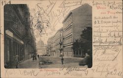 Gruss aus Prag. 50. Taborgasse Postcard