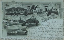 Pozdrav ze Sušice na Šumavě Postcard