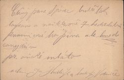 Czech Postal Card Postcard