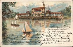 Gruss vom STRANDHOTEL in Steinhude Postcard