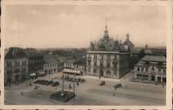 Town Hall and Square Postcard