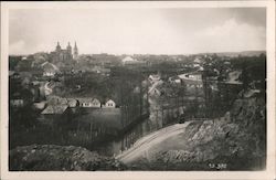 View of Kourim, Basilica of St. Stephen Postcard