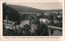 Švehlův most,Lázně Čelkovice, Klokoty a vilky pod Kotnovem Postcard