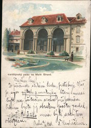 Color Picture Of The Valdstynsky Palace In Prague Postcard