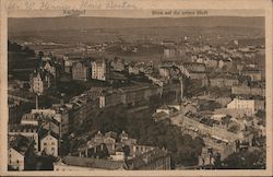 Karlsbad Blick auf die unsere Stadt Postcard