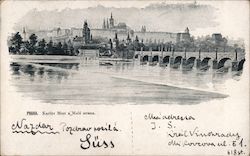 PRAHA - Karluv Most a Mala Strana Postcard
