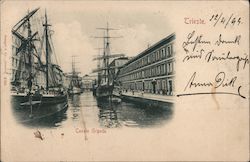Trieste. Canale Grande. Italy Postcard Postcard 