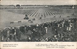 Women's Training Exercises, Czech Federal Day of Gymnastics 1907 Postcard