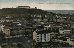 Brünn. Totalansicht vom roten Berge mit Spielberg Brno, Czech Republic (Czechoslovakia) Eastern Europe Postcard Postcard Postcard