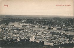 View of Staré Mesto and Malá Strana Districts Prague, Czech Republic Eastern Europe Postcard Postcard Postcard