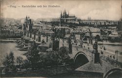Charles Bridge and Prague Castle Postcard