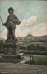 Statue of Goliath by Matthias Braun - Špork Hospital-Spa Postcard