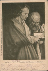 Dürer. Johannes und Petrus. - Munchen. Postcard