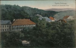 Kurpark und Deutsches Haus Postcard