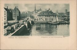 Knippel Bridge Seen Towards Christiansborg Castle Postcard