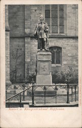 Kaiser u. Kriegerdenkmal Rappenau. Postcard