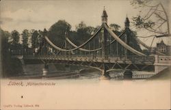 Lubeck, Mühlentorbrücke Postcard