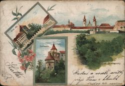 Painting of Places to visit in Czechia Postcard