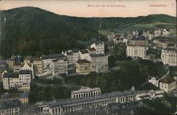 Blick von der Hubertusburg. KARLSBAD Karlovy Vary, Czech Republic Eastern Europe Postcard Postcard Postcard