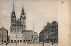Prag Teinkirche. Postcard