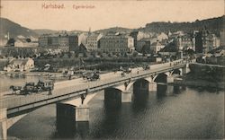 Eger Bridge, Karlsbad Postcard