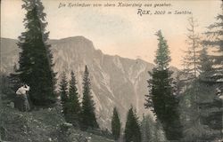 Die Xahlmauer von obern Kaisersteig aus gesehen Postcard