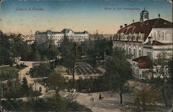 Volksgarten Park Postcard