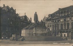 PRAHA. - Husuv pomnik Postcard
