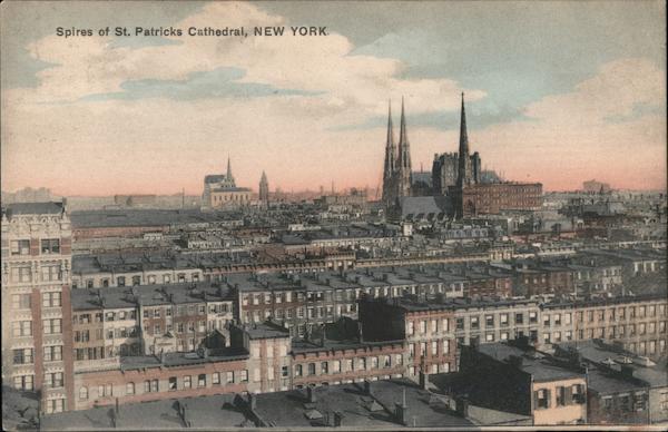 Spires of St. Patricks Cathedral New York City