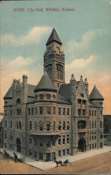 City Hall Wichita, KS Postcard