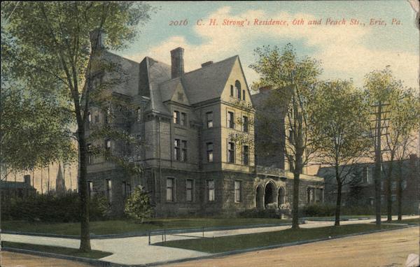 C.H. Strong's Residence, 6th and Peach Sts. Erie Pennsylvania