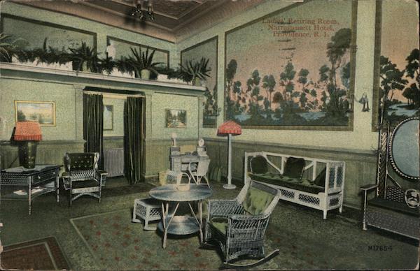 Ladies Retiring Room, Narragansett Hotel Providence Rhode Island