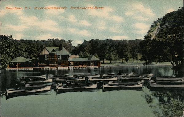 Roger Williams Park, Boathouse and Boats Providence Rhode Island