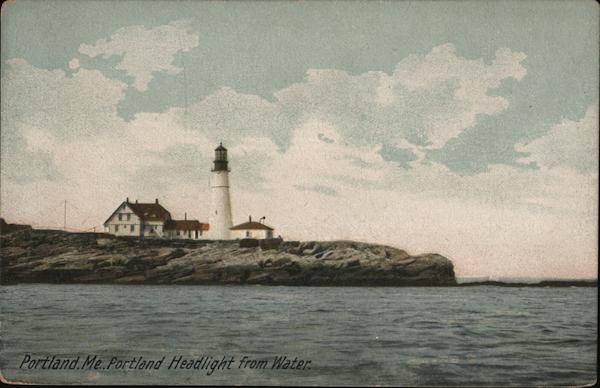 Portland Headlight from Water Maine