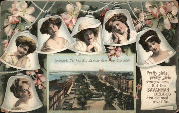 Bay St. Looking East from City Hall Savannah Georgia